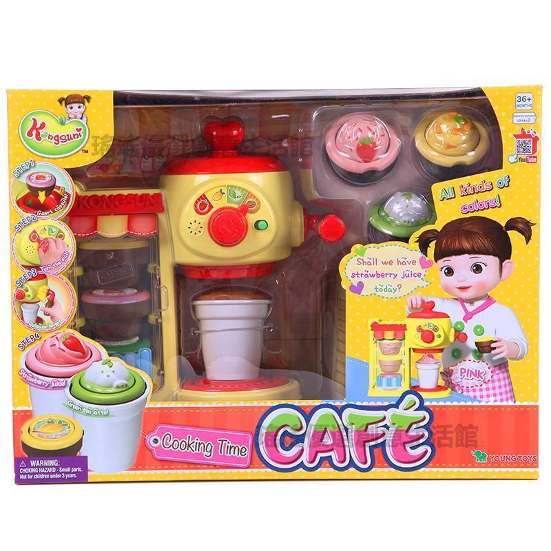 🔥台灣出貨🔥兒童過家家小伶玩具小豆子咖啡廳咖啡店小豆娃娃甜蜜咖啡機