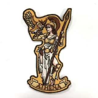 【A-ONE】希臘雅典娜 設計款 刺繡貼布 電繡貼 背膠補丁 外套電繡刺繡徽章裝飾貼 繡片貼 燙布貼紙 肩章