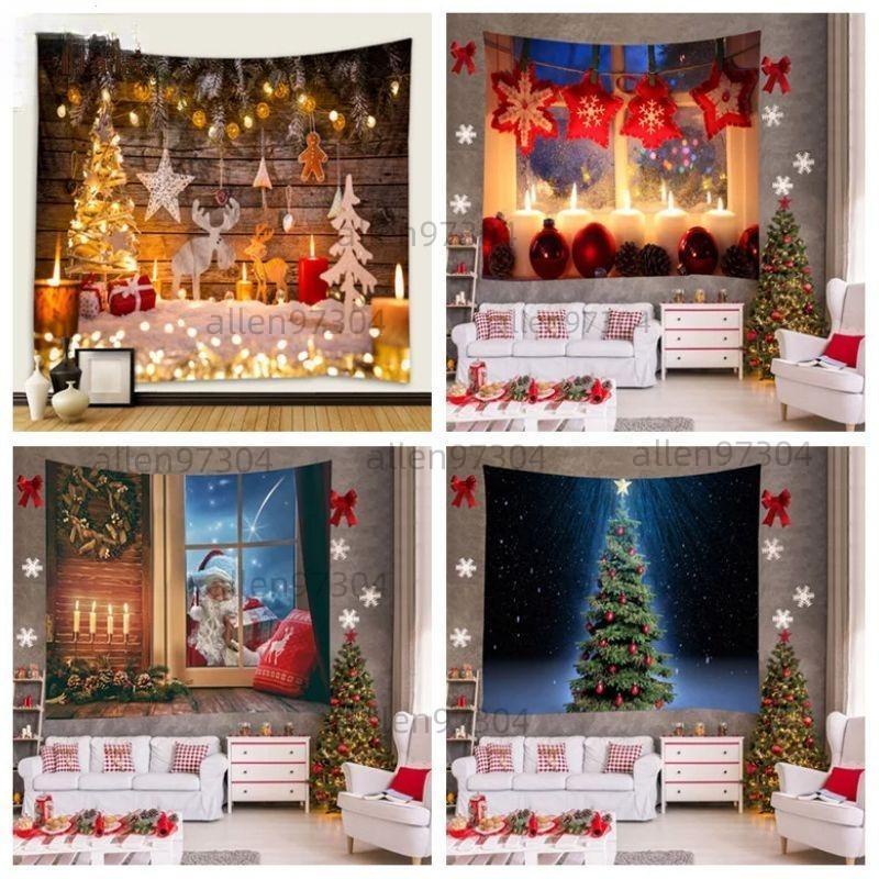 【】牆壁掛布 聖誕樹掛布 christmas氣氛 ins風北歐風掛布掛毯背景布露營掛布 聖誕節掛布 牆壁掛毯牆布壁布