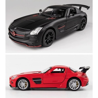 模型車 1:32 賓士 BENZ SLS AMG 性能跑車 仿真金屬合金車模 汽車模型 收藏擺件