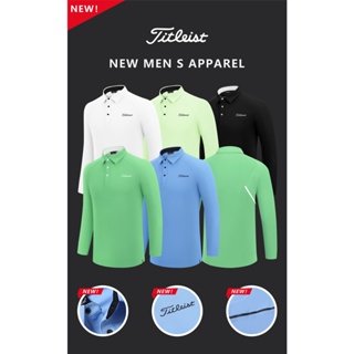 【Titleist】高爾夫男士長袖t恤 春秋Golf球衣速乾翻領polo衫