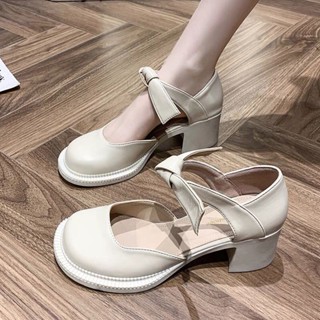 💕洋洋洋鞋店💕瑪莉珍鞋 小皮鞋 樂福鞋 單鞋女高跟 春夏季新款僊女風女鞋子jk蝴蝶結厚底粗跟瑪麗珍鞋 公主鞋 粗跟涼鞋