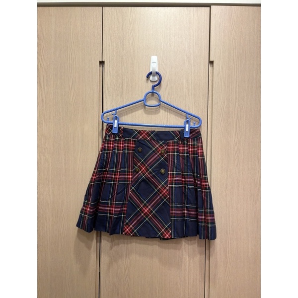 [MA-TSU MI]🇯🇵日牌/全新/英倫風/蘇格蘭格紋百褶俏麗短裙