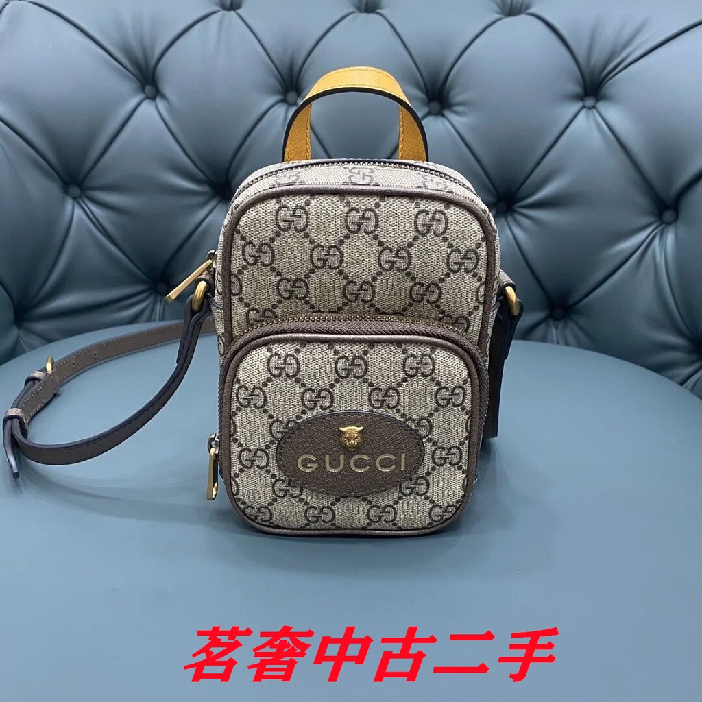 GUCCI 古馳 Neo Vintage 迷你 手袋 單肩斜挎包 相機包 虎頭包 658556