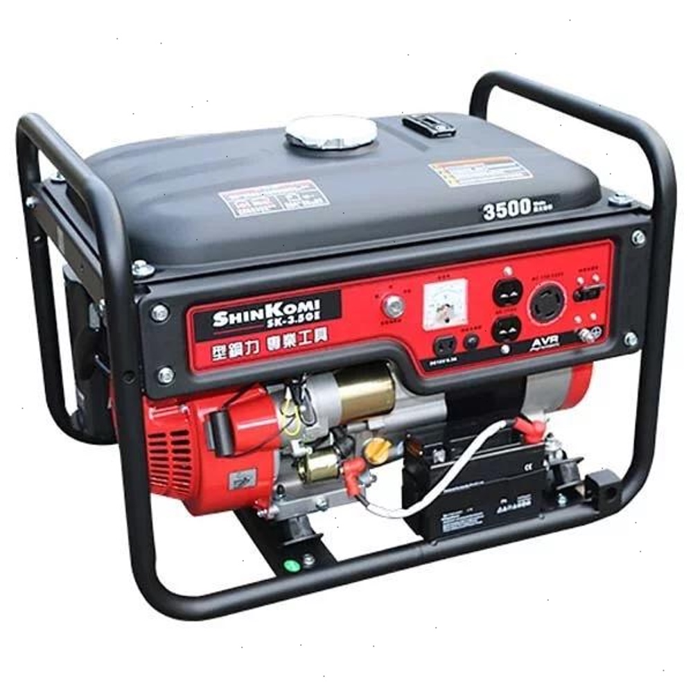 新古美 SHIN KOMI SK-3.5GE 3000W 引擎發電機 汽油風冷式單缸四衝程