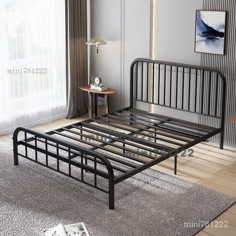 🔥超低價#免運 工業風鐵工藝黑鐵雙人 單人床架 雙人床架 雙人床 鐵床架 加大雙人床 床組床架 鐵床架雙人