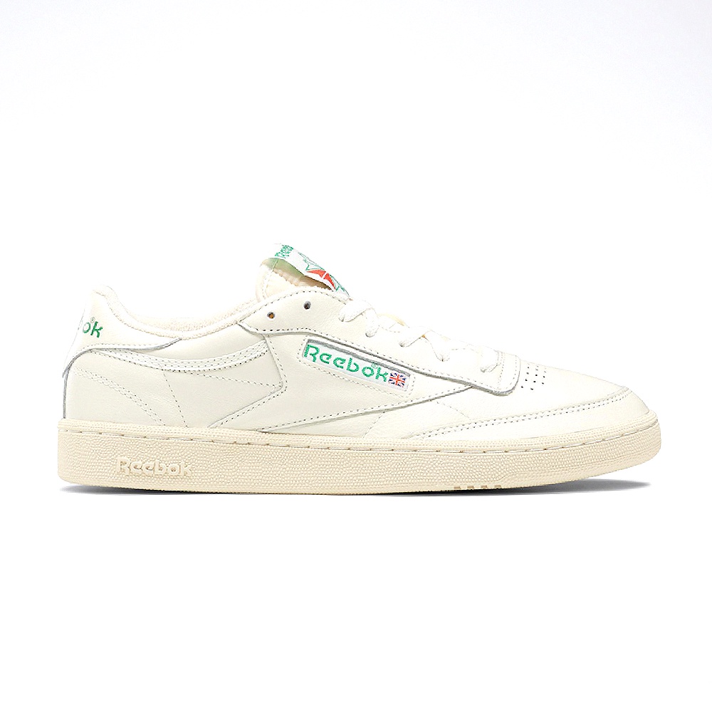 Reebok Club C 85 Vintage 男女 米白綠 復古 皮革 仿舊 奶油底 休閒鞋 100000317