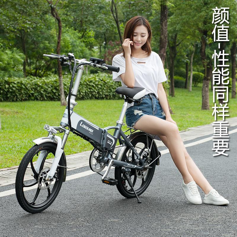 【臺灣專供】電動車20寸折迭電動腳踏車鋰電池男女版助力電瓶車代駕車成人單車