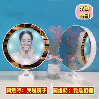來圖定製 客製化相框 客製化夜燈 定製相框 床頭小夜燈 創意裝飾畫 LED小夜燈 床頭擺件 氛圍夜燈 禮品禮物 生日禮