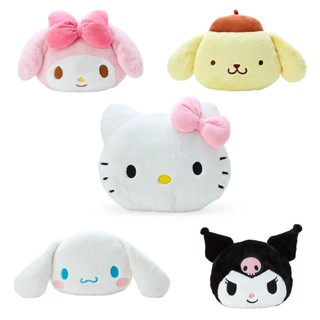 【現貨】小禮堂 三麗鷗 絨毛造型抱枕 S (大頭款) Kitty 美樂蒂 布丁狗