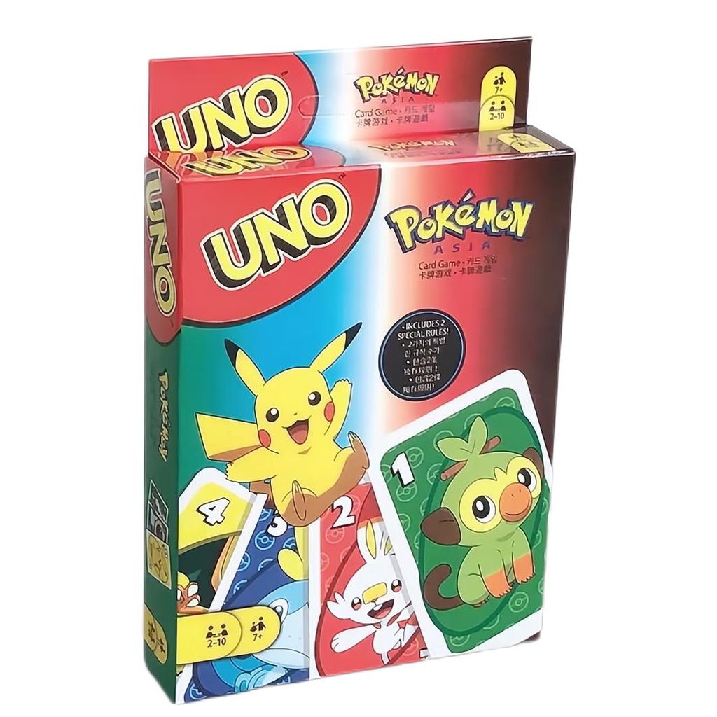 有貨寶可夢 uno牌 口袋妖怪 紙牌游戲 UNOxPokemon聯名 卡牌 夢幻 聯動 桌游 寶可夢卡盒 uno 寶可夢