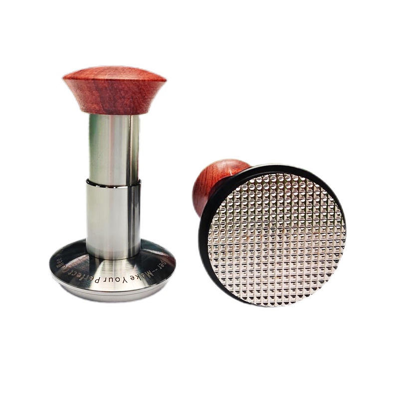 沖擊粉錘咖啡壓粉錘壓粉器不銹鋼填壓tamper螺紋恒力錘58.5mm
