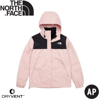 【The North Face 女 DV防水兩件式刷毛外套 AP《黑/櫻花粉》】7QW6/兩件式/防水透氣/防風/登山