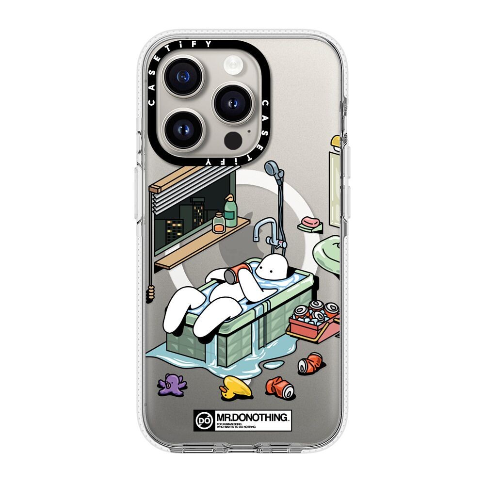 CASETiFY 保護殼 iPhone 15 Pro/15 Pro Max 耍廢先生泡澡 MR.DONOTHING-BATH TUB