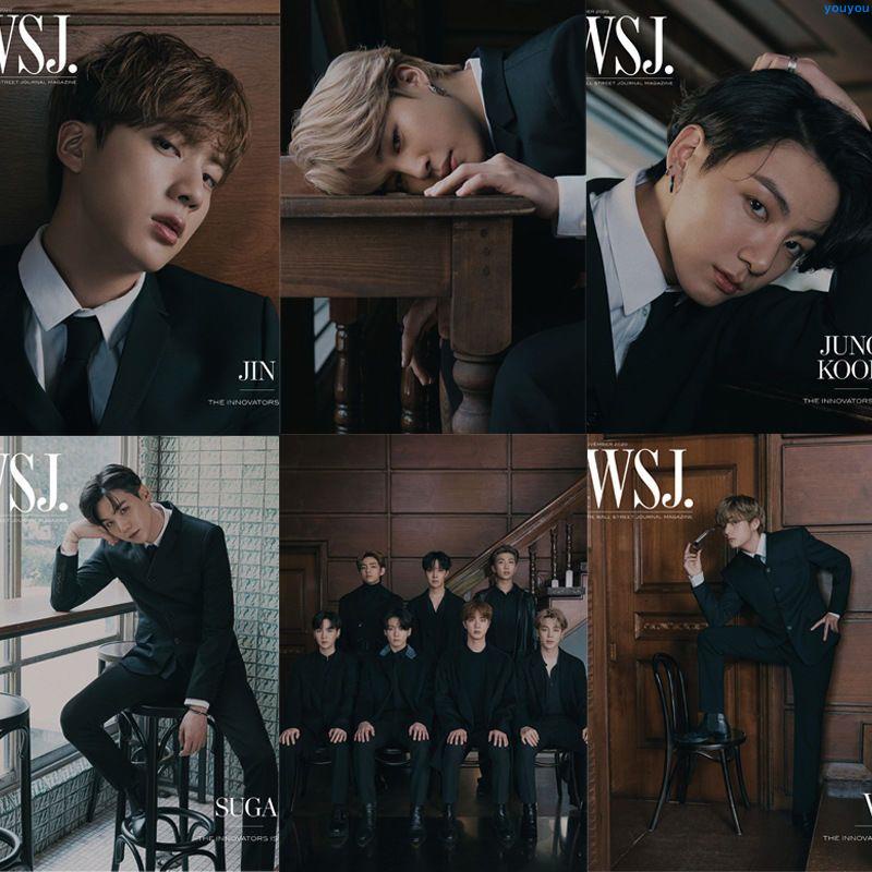 🔥熱銷 BTS 防彈少年團 WSJ雜志封面海報 貼紙 裝飾畫 田柾國 金泰亨 收藏畫
