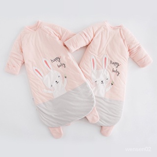 【哆哆購】巴仔兔 批髮加厚女寶寶睡衣兒童防踢被神器母嬰用品秋冬嬰兒睡袋 2AWC