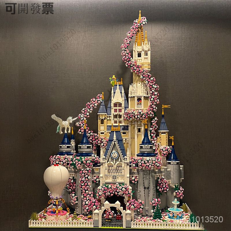 限時特惠【免運費】兼容樂高迪士尼櫻花城堡建築女孩係列高難度大型積木拚裝模型禮物