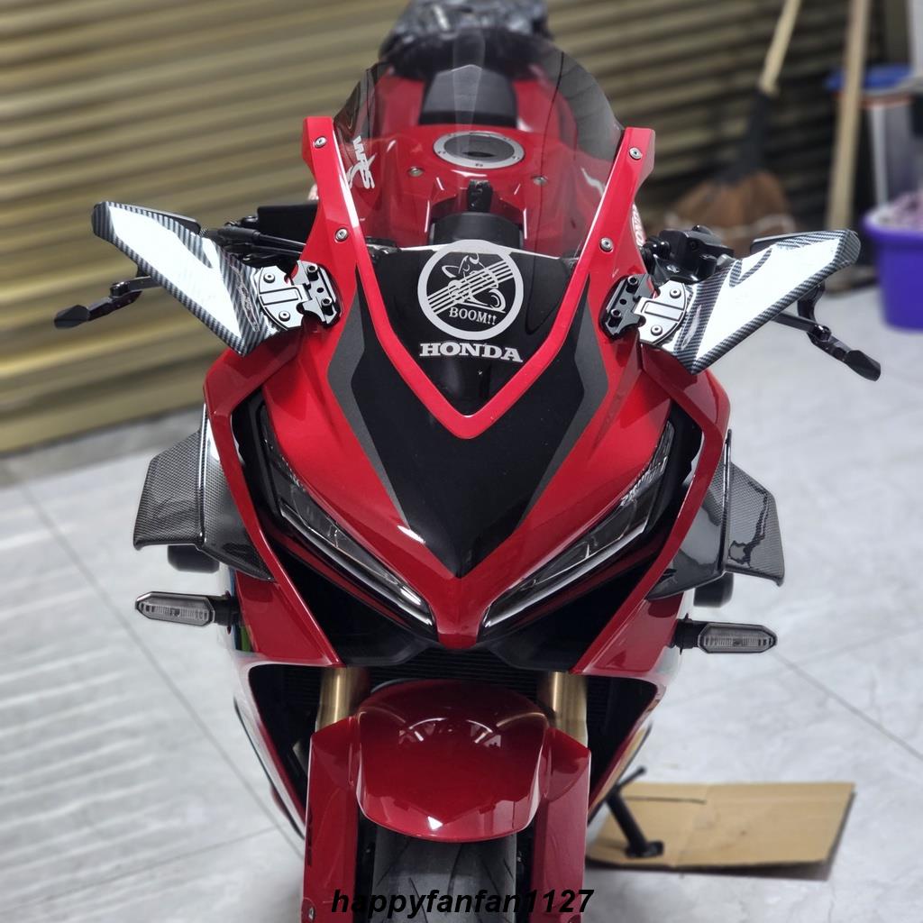 台灣出貨 honda專營cbr650 改裝 cbr650r 改裝 CBR650R改裝定風翼後照鏡400R碳纖維風500R