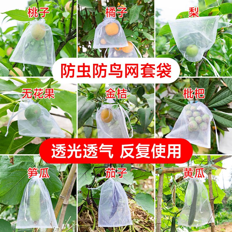 包裝袋 套袋 水果套袋專用袋防蟲防鳥神器網袋葡萄無花果芒果枇杷草莓保護袋子