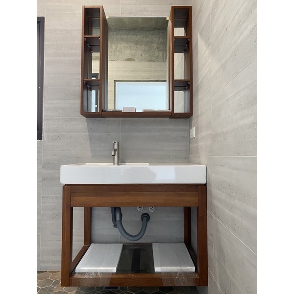 Corins 木頭 木製 浴室 櫃體 鏡面 全新