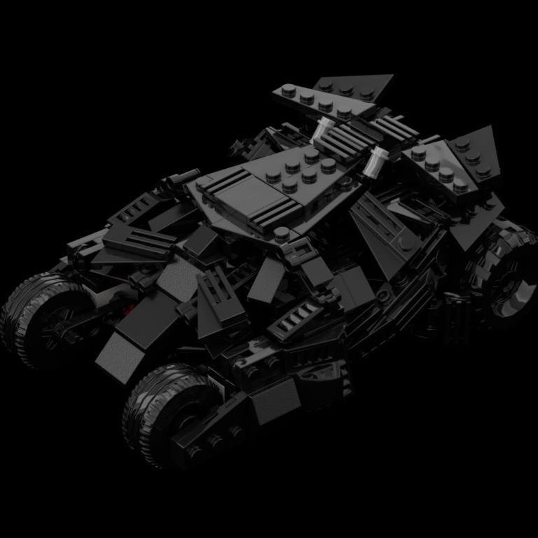 機甲 積木 玩具 MOC蝙蝠俠戰車 載人蝙蝠車 小顆粒積木 兼容樂高