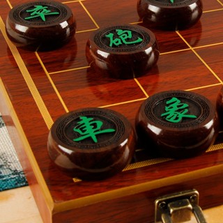 免運~特價❤中國象棋帶棋盤實木特大號高檔成人紅木象棋子套裝小學生折疊棋盤