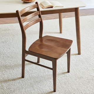 靠背椅 實木椅 餐椅 白蠟木單人書桌北歐餐椅全實木椅子現代簡約傢用靠背餐廳榫卯木椅