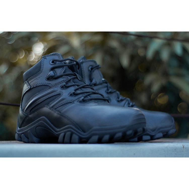 美國BATES ICS 6寸 中幫可調整戶外靴作戰靴側拉鍊戰術靴男靴