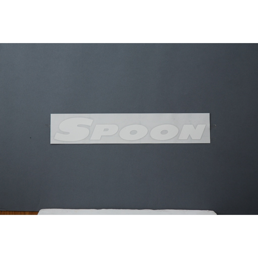 【明水自動車】SPOON 白字 貼紙 W800 ALL-90000-W02