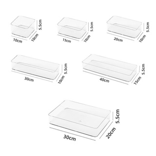 🔥台灣免運🔥鏡櫃抽屜透明雜物化妝品口紅洗漱窄長盒帶蓋文具刷收納盒