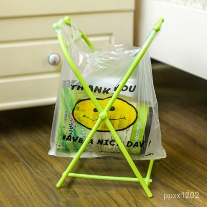 🌟台灣  🌟簡易落地垃圾掛架便捷支撐架收納架可折疊垃圾袋架手提袋支架廚房