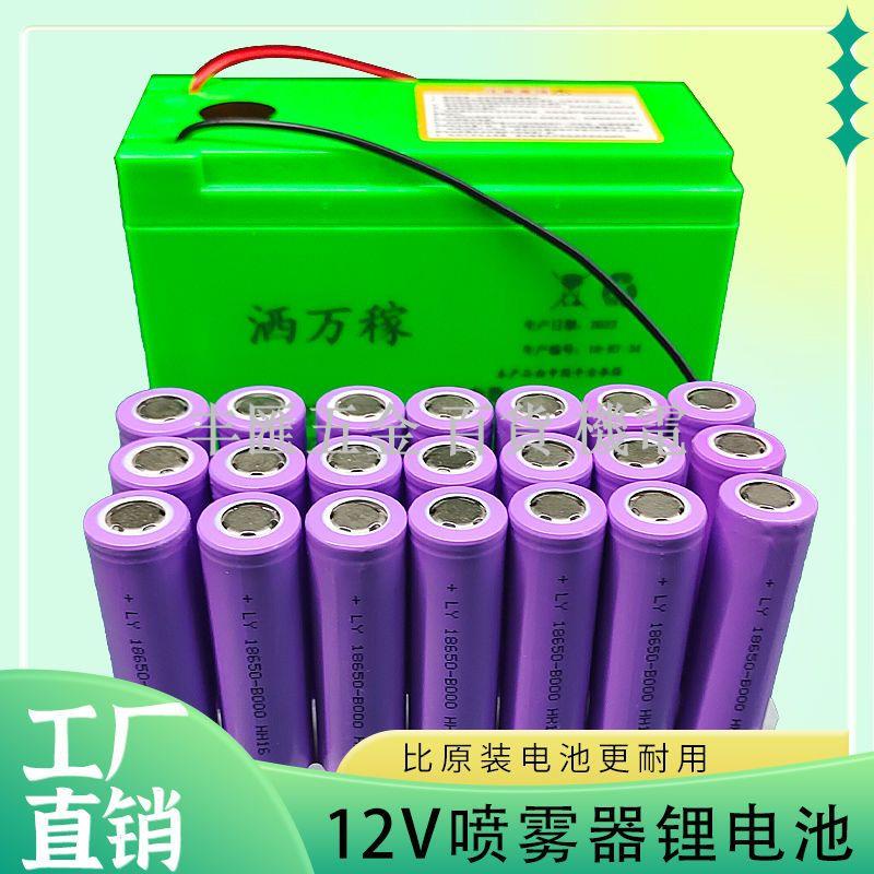 小店滿290出貨12v鋰電池噴霧器鋰電池12v大容量農用電動打藥機音響照明燈蓄電池