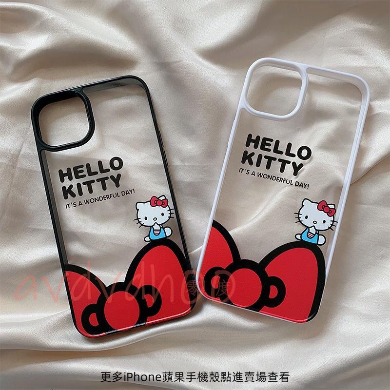 凱蒂貓 KT貓 Hello Kitty iPhone 14 pro max 手機殼 蘋果plus 11 XS XR 防摔