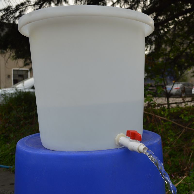 *限時特惠*級塑料儲水桶帶排水閥門大號牛筋圓桶有蓋水龍頭養魚桶大水缸