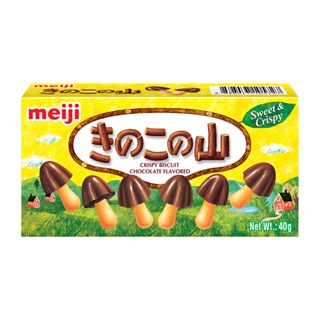 Meiji明治 香菇造型餅乾(巧克力口味) 40g【家樂福】