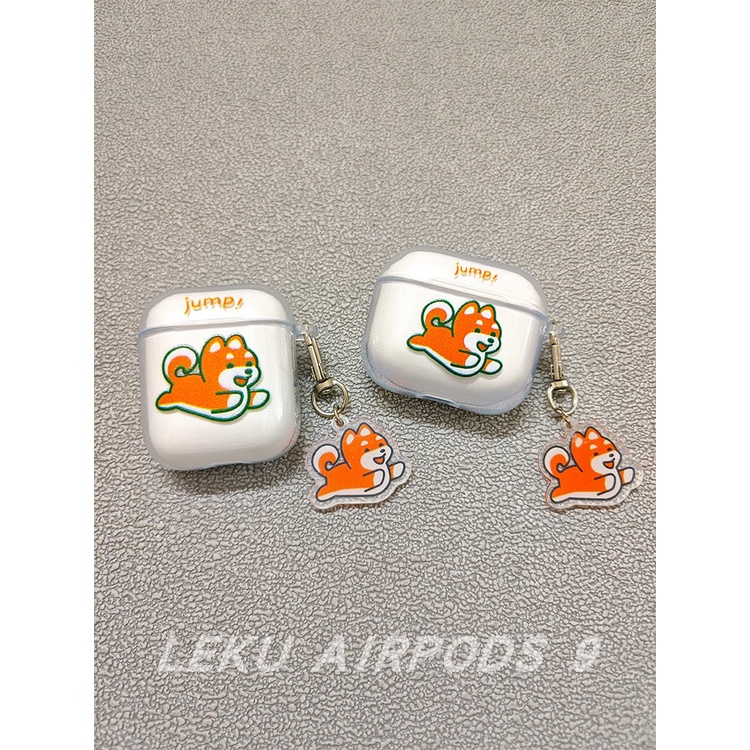 【新款】簡約柴犬小狗適用耳機殼airpods pro蘋果耳機保護殼airpods3保護套二代無線藍牙三代airpod2盒