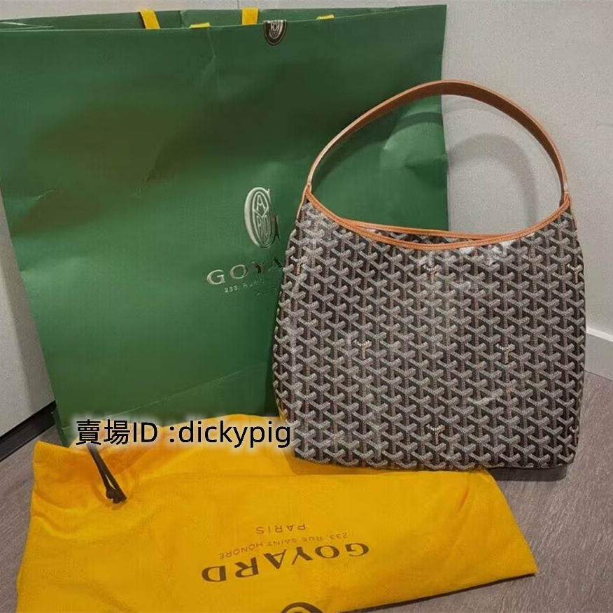 『二手』GOYARD 戈雅 22新款hobo 腋下購物袋 棕色 子母包 拉鏈tote單肩手提包