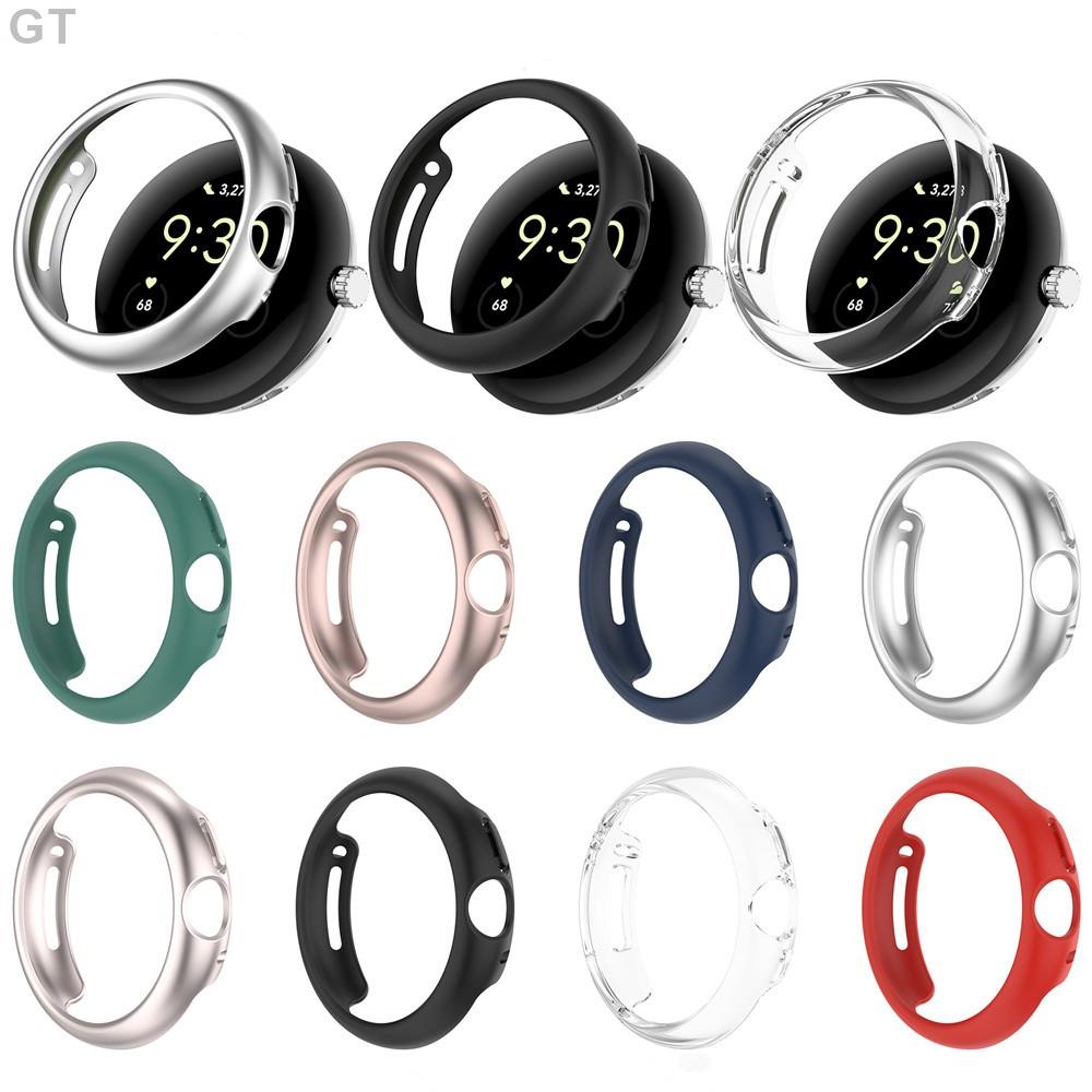 GT-適用於 Google Pixel Watch 2 智能手錶盔甲防摔保護套手錶配件的 PC 硬塑料保護殼外殼