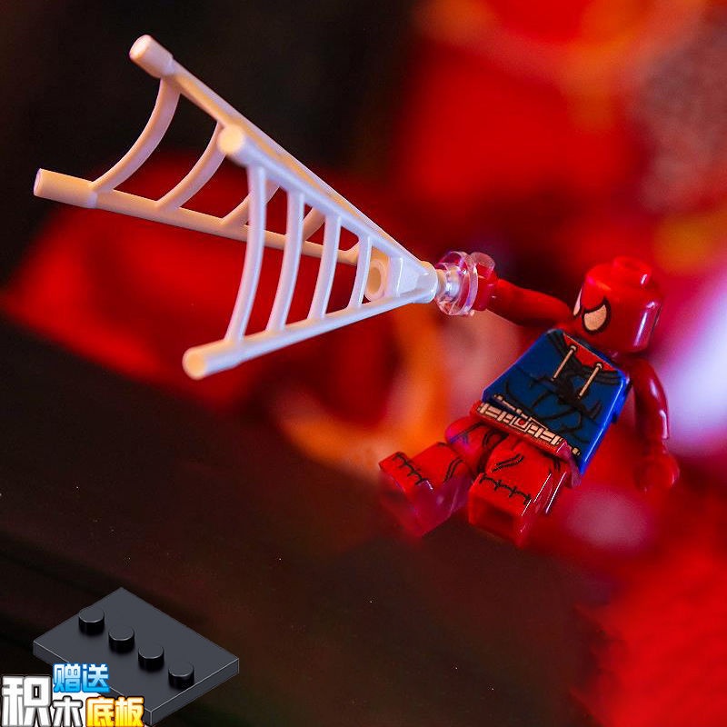 兼容樂高猩紅蜘蛛俠月光騎士不講武德大師超可動積木人仔拼裝玩具