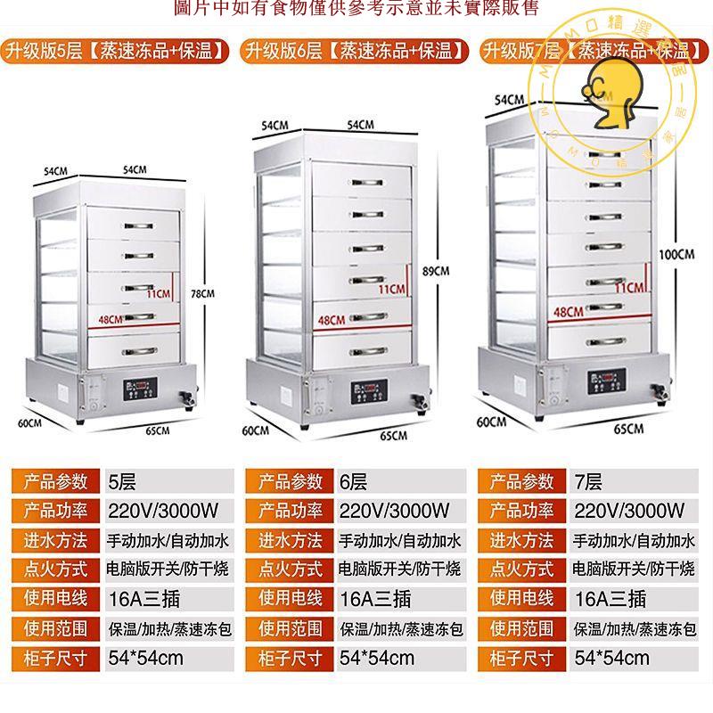 MOMO精選/蒸包柜玻璃抽屜式保溫蒸柜電蒸箱蒸爐電熱蒸包機蒸包爐商用包子機