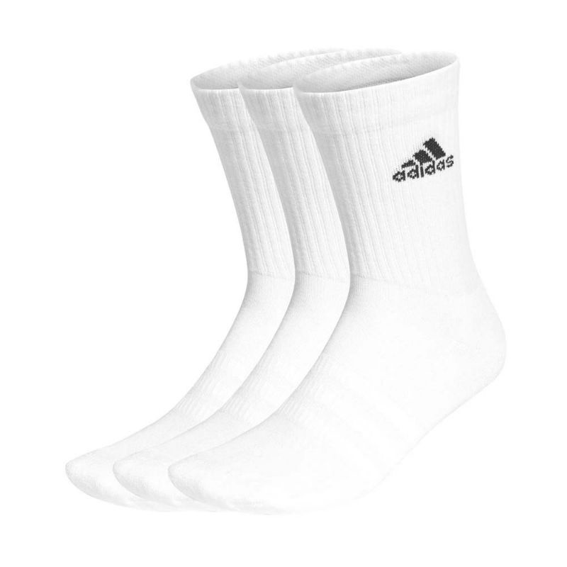 愛迪達 ADIDAS 中筒襪 白色襪子 1組 3雙 訓練襪 壓縮足弓支撐襪 運動長襪 HT3446