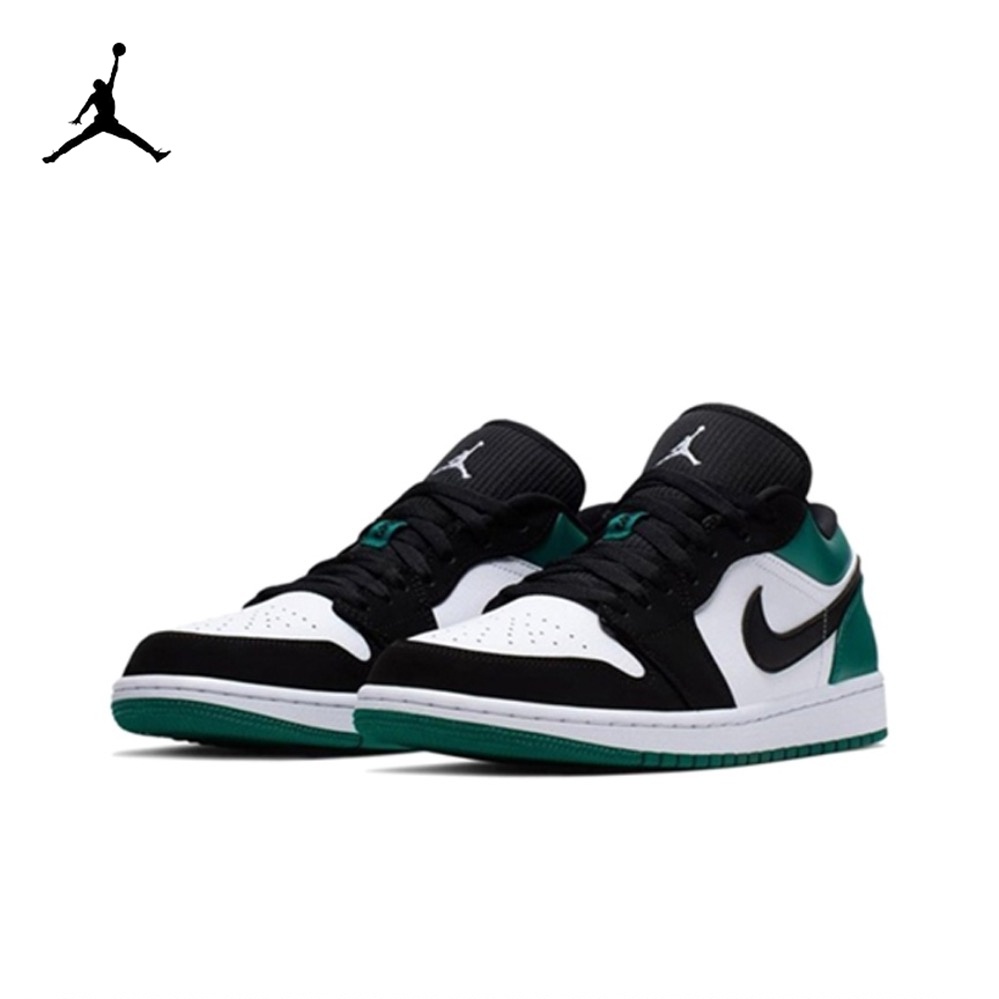 Air Jordan 1 Low GS AJ 休閑鞋 黑綠脚趾 553560-113 白灰 DN1635-002