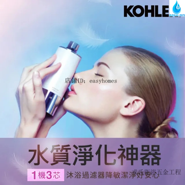 特惠中KOHLER Exhale 沐浴軟水過濾器 K-R72914T-CP軟水 敏感肌 重金屬 除氯健康