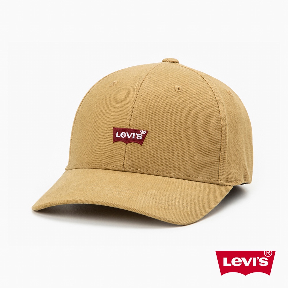 Levis 可調式環釦丹寧棒球帽 刺繡Logo 吸濕排汗機能 土棕 男女 D7723-0004 人氣新品