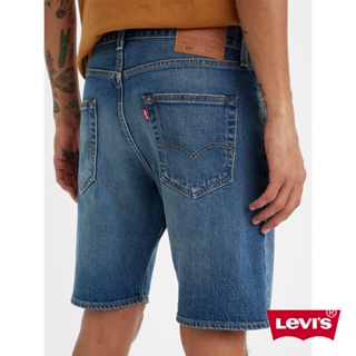 Levis 501膝上排釦直筒牛仔短褲 / 精工深藍染水洗 / 彈性布料 男款 36512-0164 熱賣單品