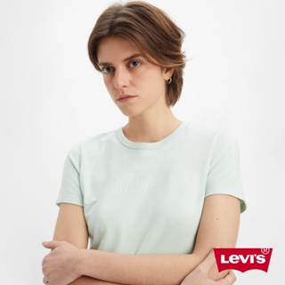 Levis Youth Sport系列 短袖彈性T恤 / 運動LOGO / 淺藍 女款 17944-0034 熱賣單品