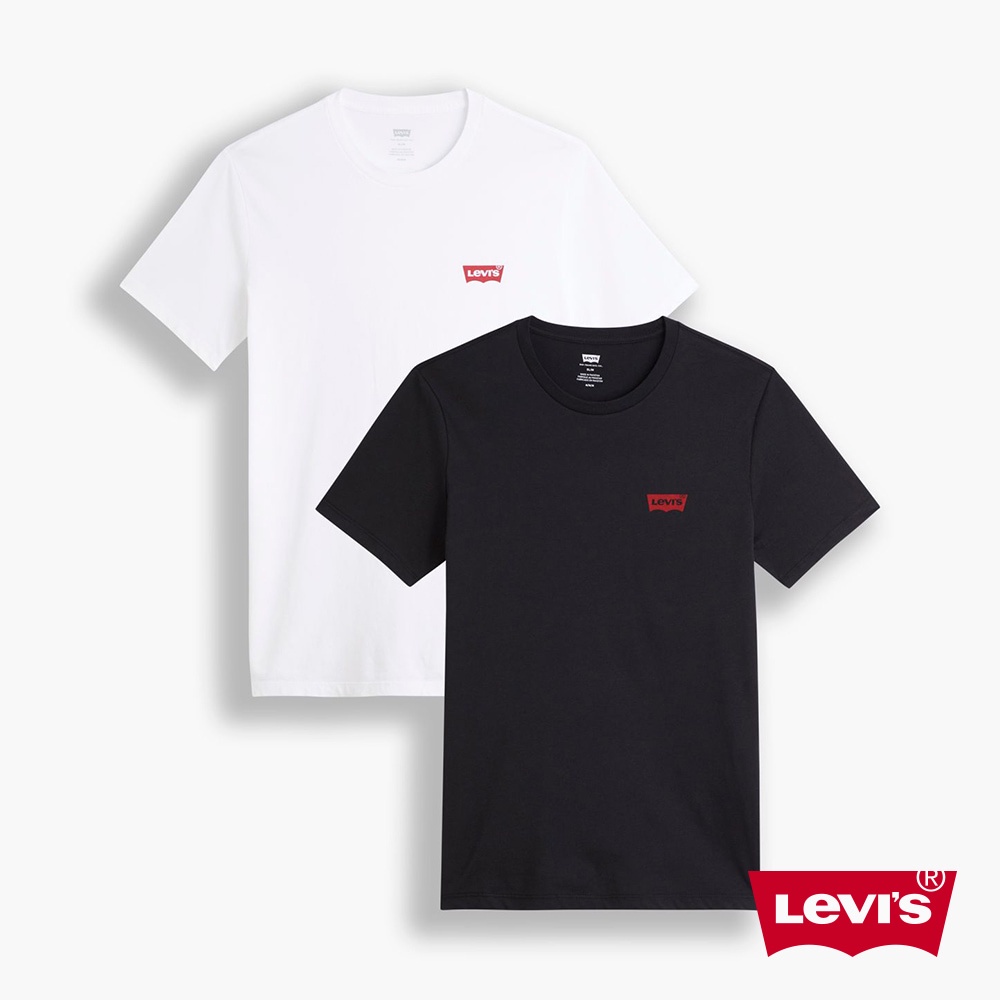 Levis 2件組短袖素T恤 / 修身版型 / 迷你經典Logo 男款 79681-0026 人氣新品