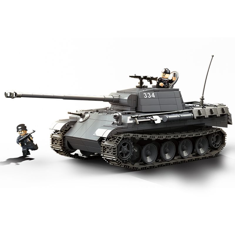 軍事 坦克 坦克車 益智玩具 兼容樂高軍事坦克德國豹式履帶裝甲車拼裝積木兒童玩具俄烏戰戰爭