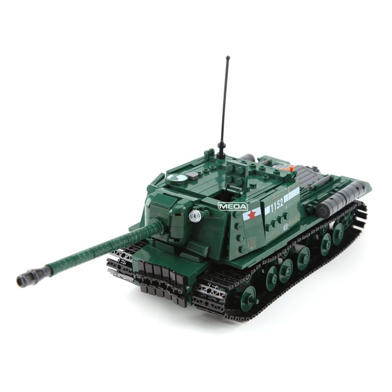軍事 坦克 坦克車 益智玩具 兼容樂高ISU-122自行反坦克炮蘇聯玩具戰車男孩拼裝積木模型禮物
