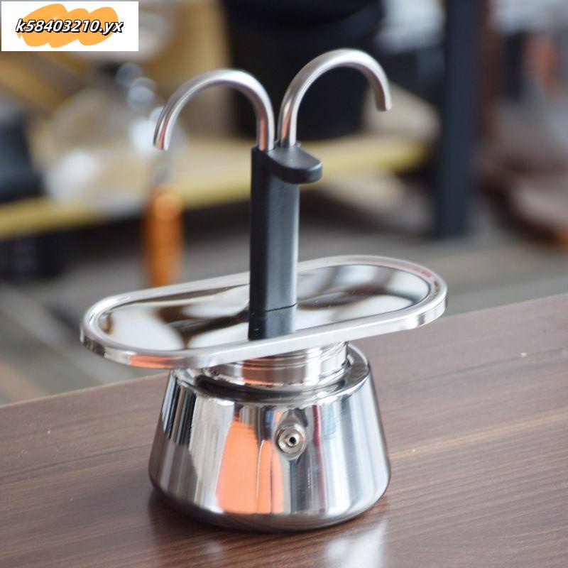 熱銷#單管摩卡壺意式咖啡壺濃縮手沖咖啡機304不銹鋼咖啡壺家用摩卡壺